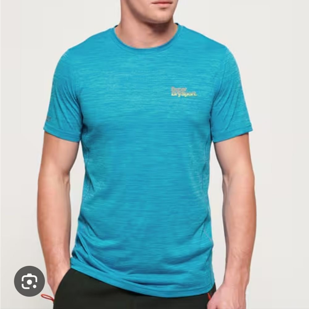 SuperDry Sport Blue Short Sleeve T-shirt Size Medium